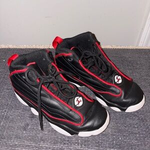 Nike Air Jordan Pro Strong Black/University Red toddler Sneakers.#toddler#shoes